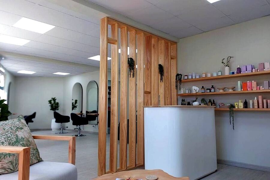Hair salon interior at Grand Baie Business Park
